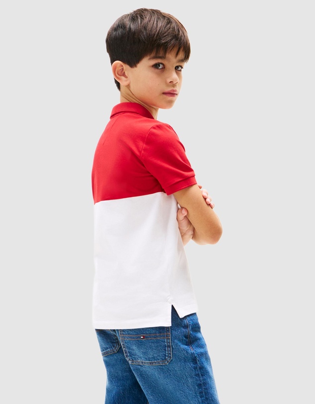 Tommy Hilfiger - Mini Corp Colourblock Polo - Teens