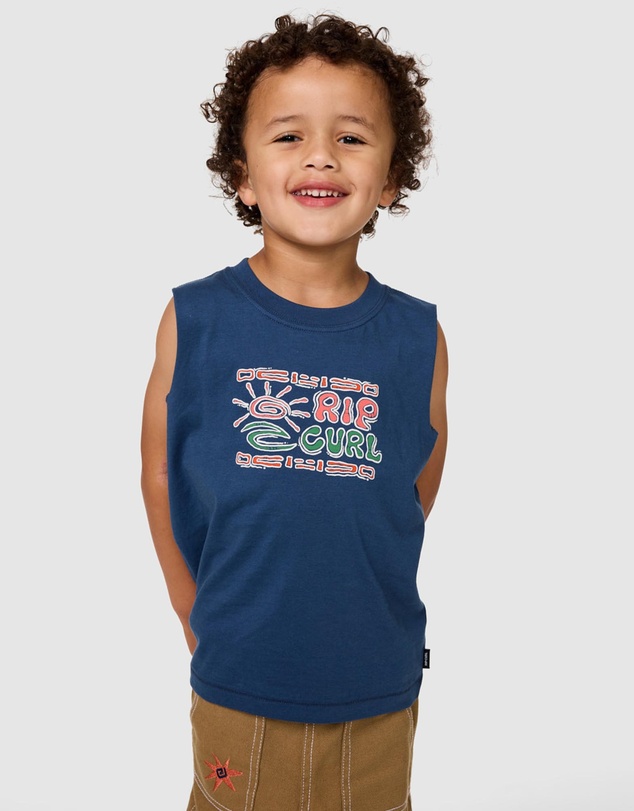 Rip Curl - Cosmic Surfing Muscle Tee - Babies-Teens