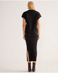 MOS The Label - Wistful Knit Midi Skirt