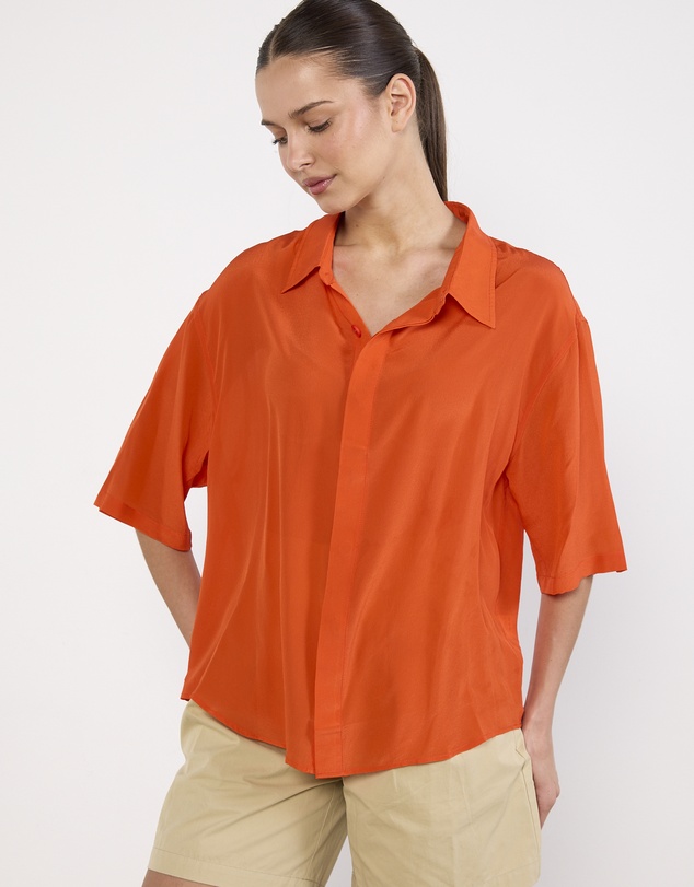 Cirkular - Pre-Loved - Luuda Bright Orange Shirt