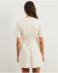 Atmos&Here - Alice Asymmetric Wrap Mini Dress
