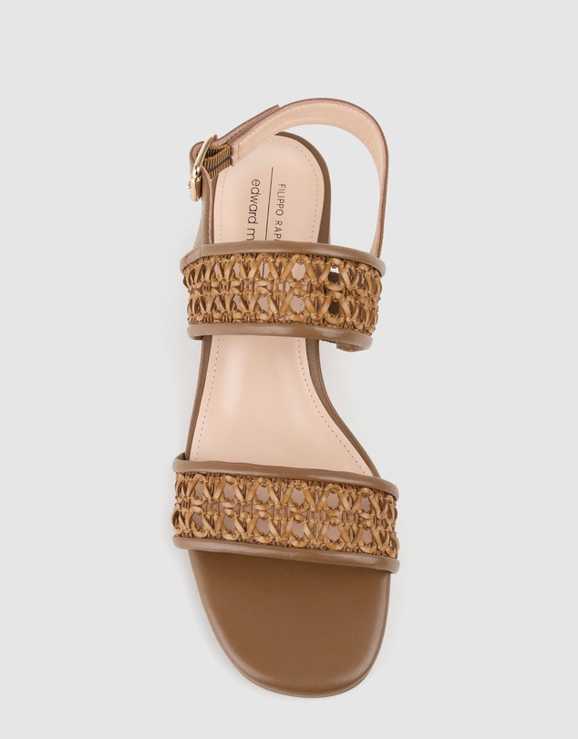 Edward Meller - SIMONE50 Two Strap Weave Sandal