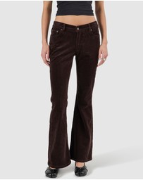 Rolla's - Downtown Flare Jean - Espresso Cord