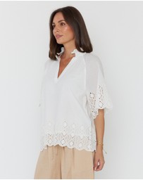 ALEXANDRA - Jolta Blouse White