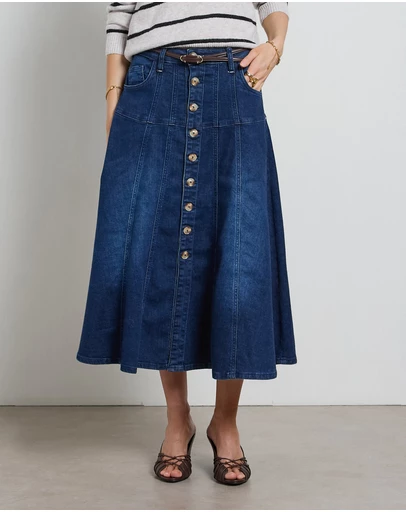 DRICOPER DENIM - Gabby Flare Skirt