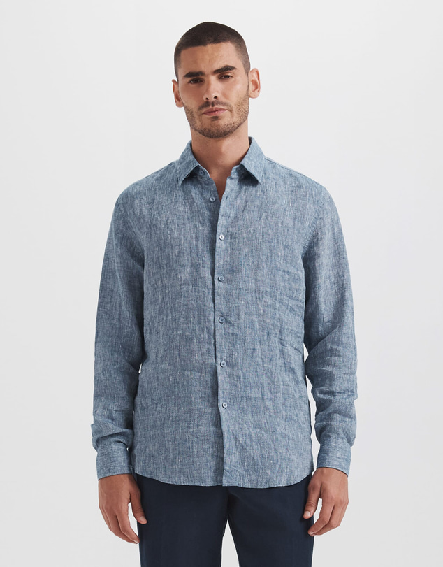 SABA - Anderson Classic Yarn Dyed Linen Shirt