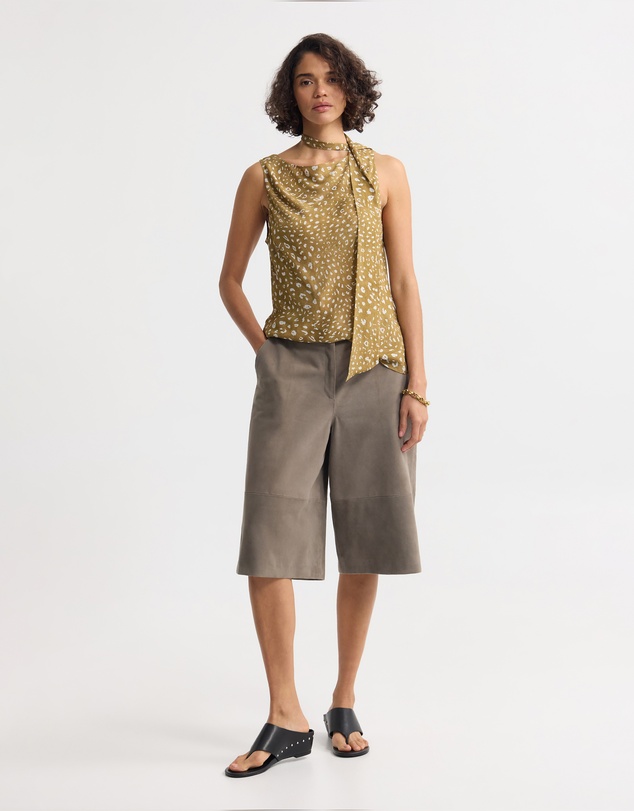 Oxford - Katrine Bambi Print Scarf Top