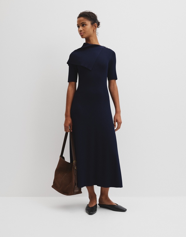Country Road - Trim Detail Knit Dress