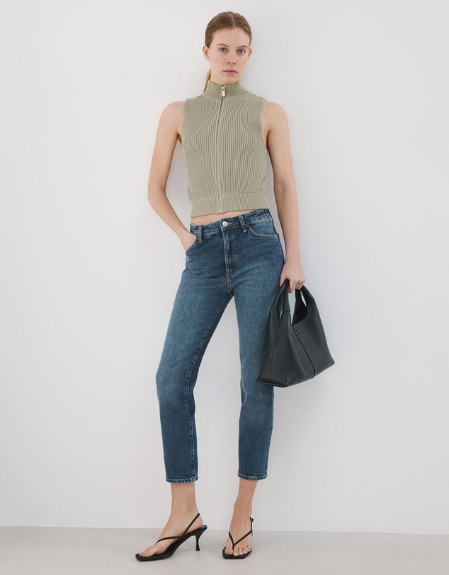 M.N.G - Claudia Slim-Fit Cropped Jeans