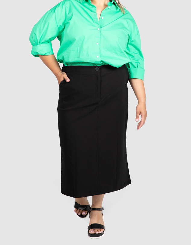 Love Your Wardrobe - Tyra Bengaline Midi Skirt