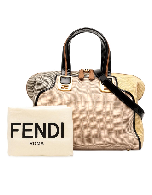 Pre-Loved by Azura Reborn - Pre-Loved Small Canvas Colorblock Chameleon Satchel