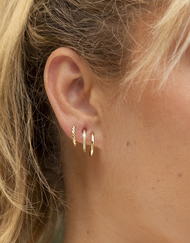 Mestige - Radiance Hoops Set - 18K Gold Plated