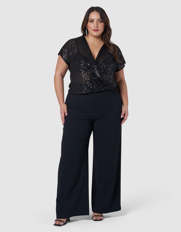 Pink Dusk by Curve Project - Arina Wide Leg Pants