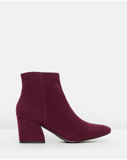Plum Imitation Kid Suede