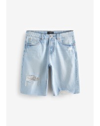 NEXT - Ripped Denim Bermuda Shorts