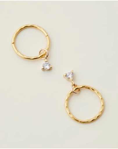 SAINT VALENTINE - Saint Mini Hoops - Gold - ICONIC EXCLUSIVE