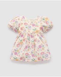 Purebaby - Linen Blend Dress -Kids-Babies