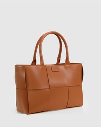 Belle & Bloom - Long Way Home Woven Tote - Camel