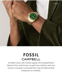 Fossil - Campbell Gold Analogue Watch