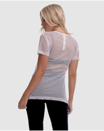 DVNT - Sheer Boyfriend-Cut Top
