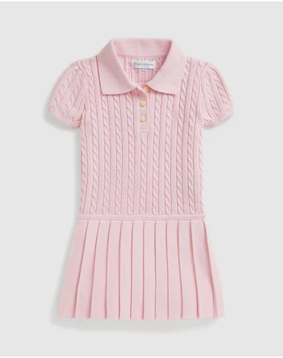 Polo Ralph Lauren - Mini-Cable Polo Sweater Dress - Babies