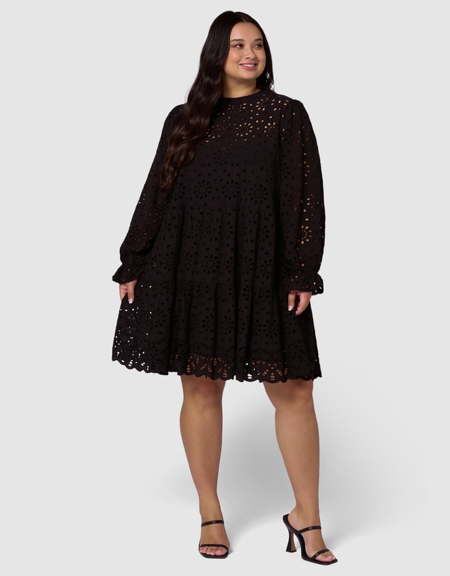 Something 4 Olivia - Millie Broderie Mini Dress