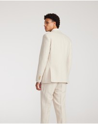 Calibre - Linen Cotton Twill Suit Jacket Natural