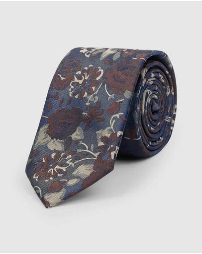 yd. - Tinos Floral 6.5 Cm Tie