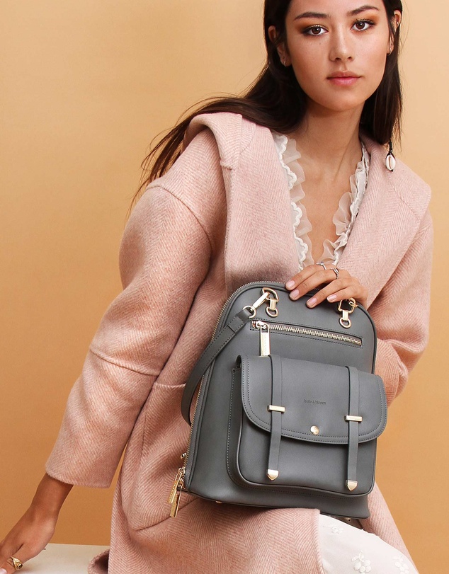 Belle & Bloom - 5th Ave Leather Backpack