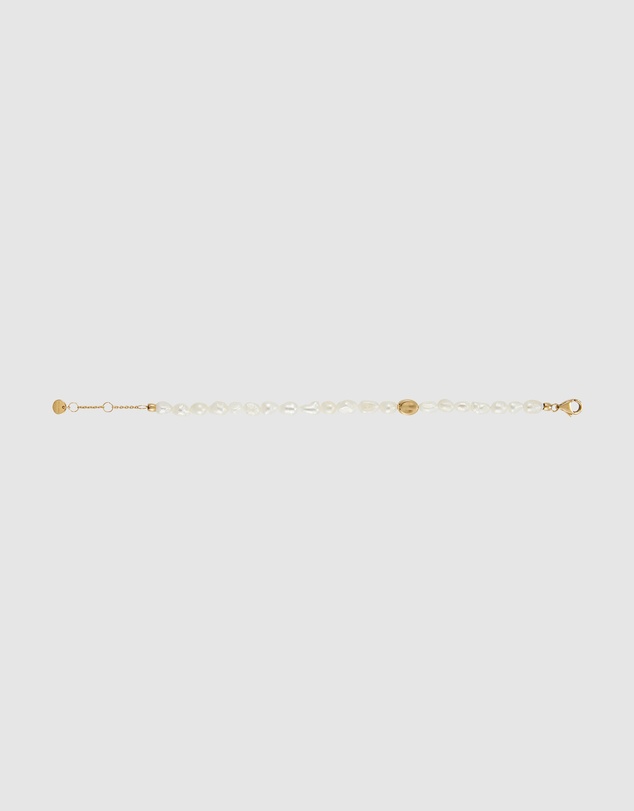 Skagen - Agnethe Pearl Gold Tone Bracelet