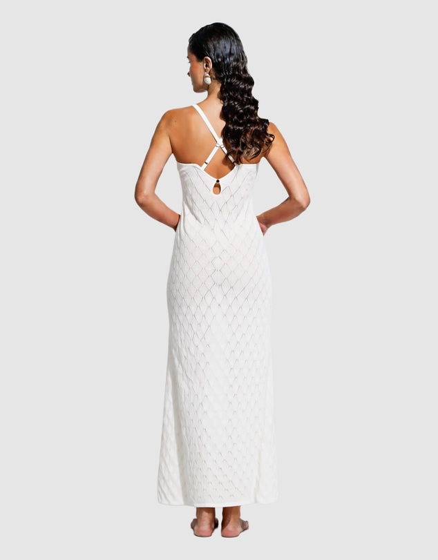 GINIA RTW - Leaf Knit Midi Dress