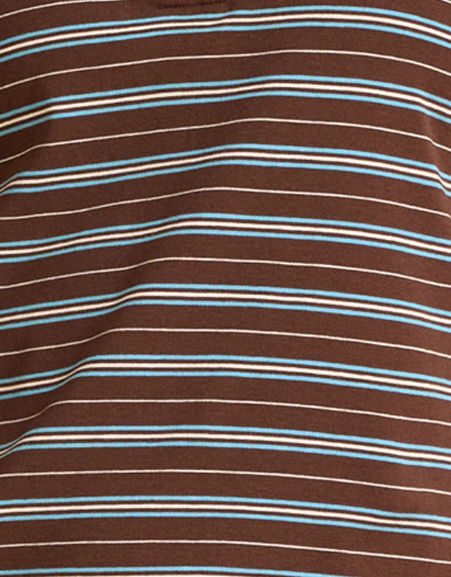 MVN - Stripe Long Sleeve Polo Top