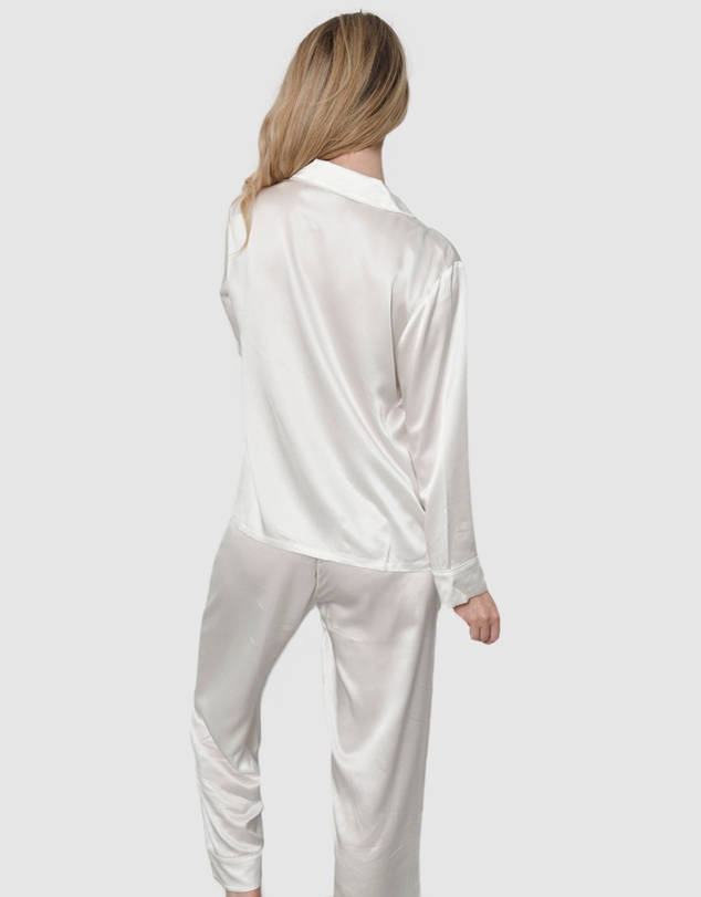 The Fable - Pearl Silk Pyjamas