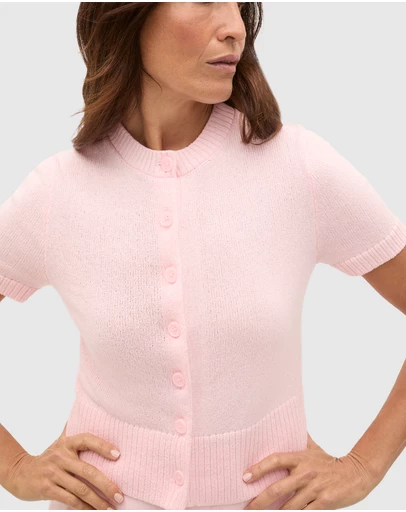 Seed Heritage - Textured Cotton Blend Cardigan