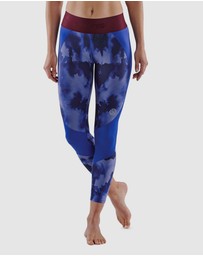 SKINS - SKINS Compression Series-3 Women's Long Tights Blue Camo Activewear