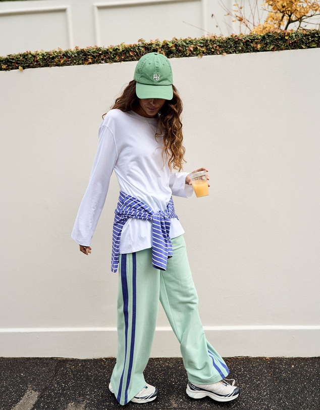 Ceres Life - Gigi Wide Leg Terry Trackpant