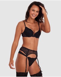 Bras N Things - Bethany Essentials Basic Suspender - Black