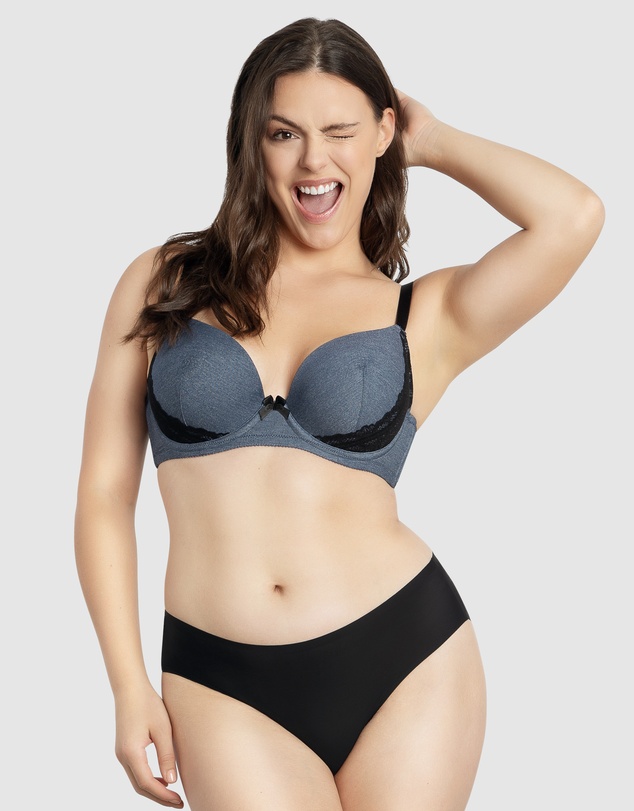 Parfait - Casey Denim Wired Plunge T-Shirt Bra