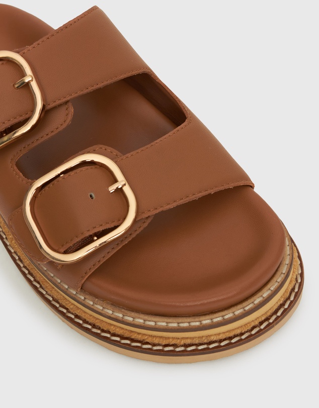 Betts - Harland Leather Flatform Slides