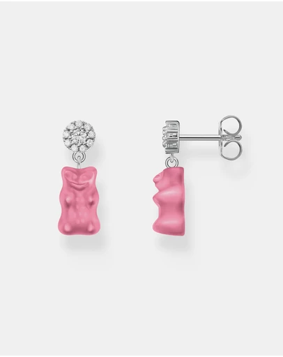 THOMAS SABO - THOMAS SABO Ear Studs with Pink Goldbears
