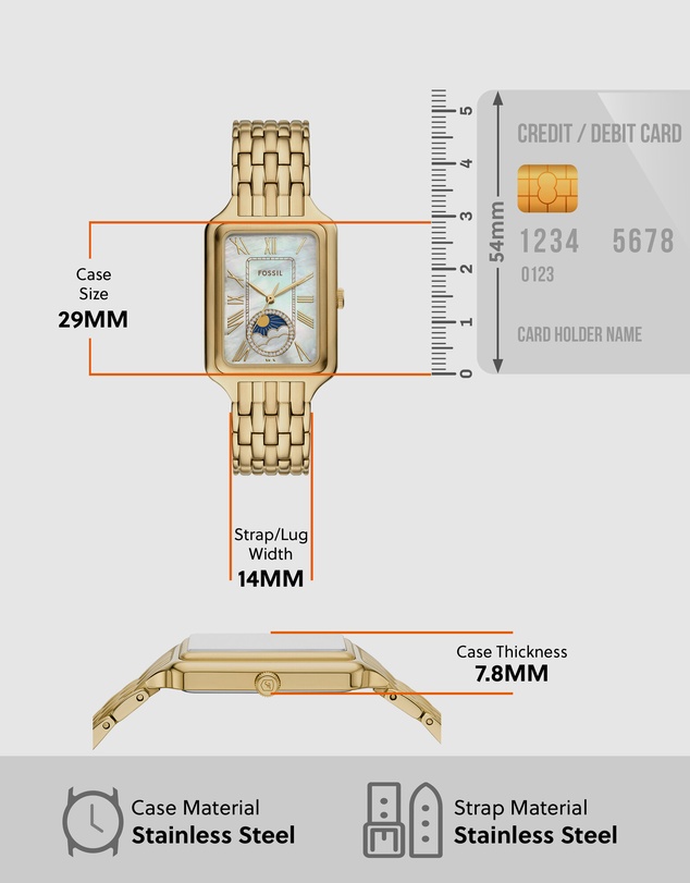 Fossil - Raquel Gold Tone Multifunction Watch
