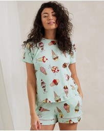 Chelsea Peers - Ice Cream Print Short Pyjama Set