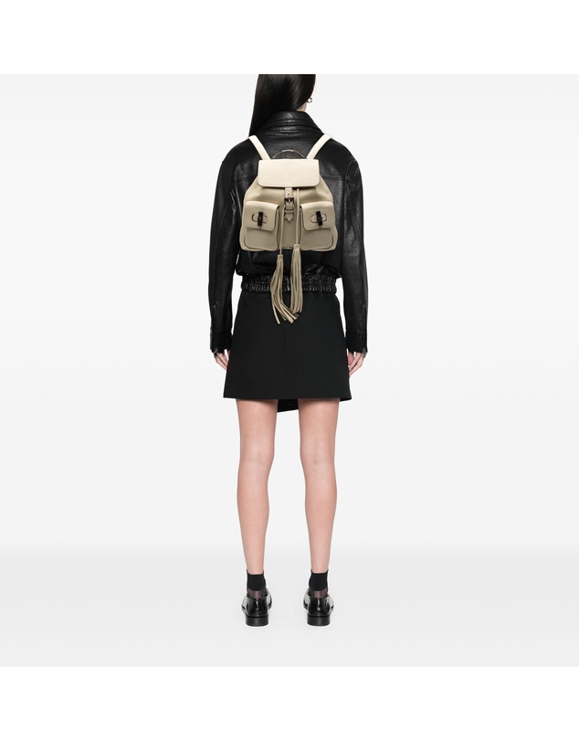 Pre-Loved by Azura Reborn - Pre-Loved Leather Bamboo Tassel Backpack