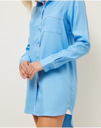 Wanderluxe Sleepwear - The Hydrangea Skies Night Shirt