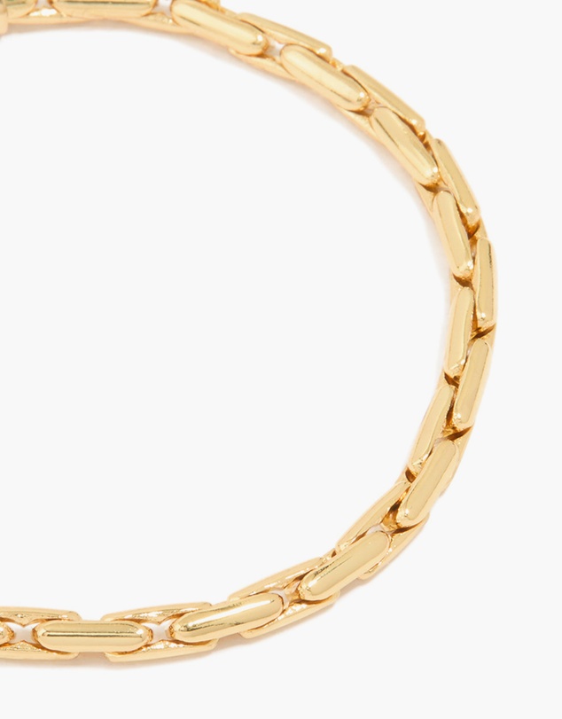 Lovisa - Gold Plated Brass Round Linear Chain Bracelet