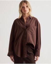Decjuba - Heather Oxford Oversized Shirt