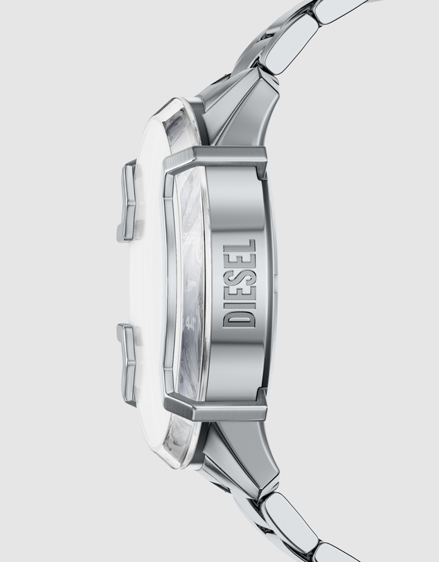 Diesel - Griffed Silver Tone Chronograph Watch