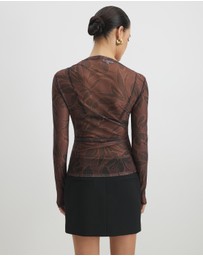 AERE - Nisha Mesh Top