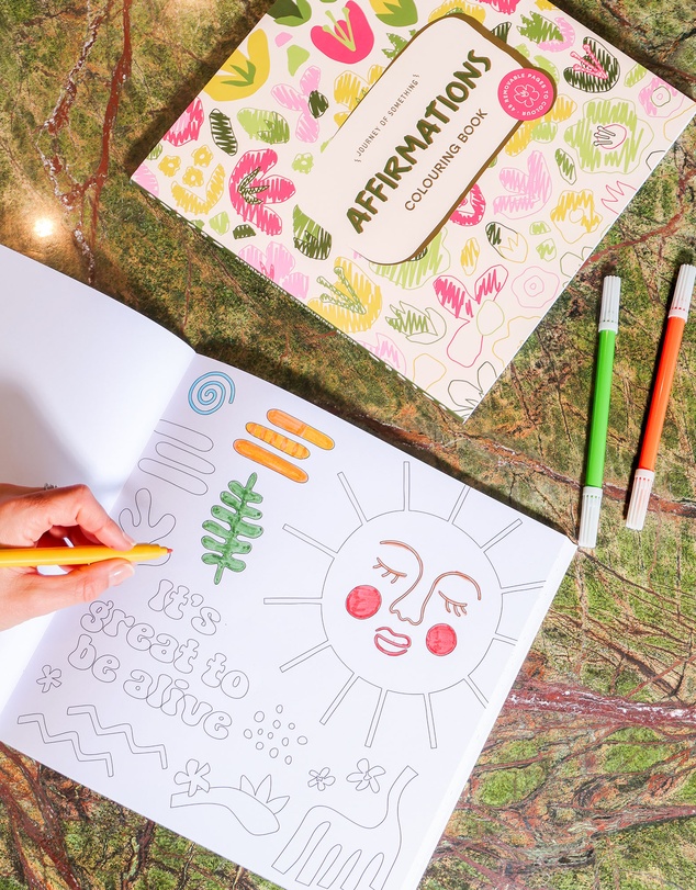 Journey Of Something - Affirmations Colouring Book