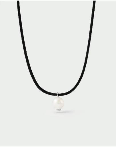 PDPAOLA - Pearl Orion Cord Silver Necklace